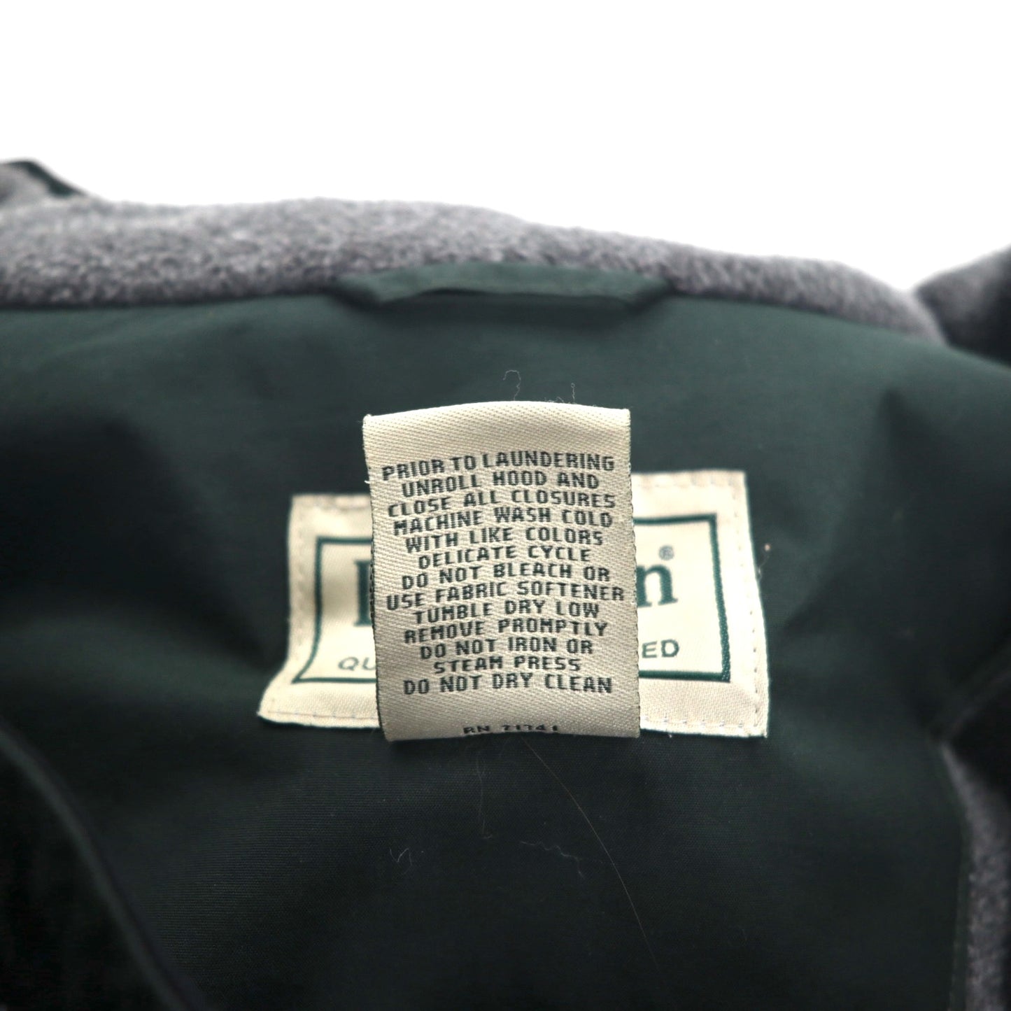 L.L.Bean 防水 マウンテンパーカー 中綿 フリースライナー XL グリーン Thinsulate フード収納 DCY5