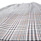 Burberrys Silk Double Breasted Suit Set M Beige Check Wool WILLIAM BROWN