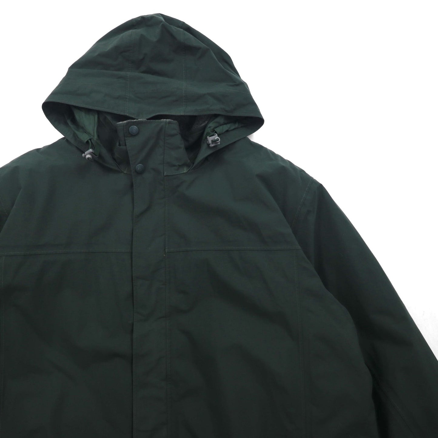 L.L.Bean 防水 マウンテンパーカー 中綿 フリースライナー XL グリーン Thinsulate フード収納 DCY5