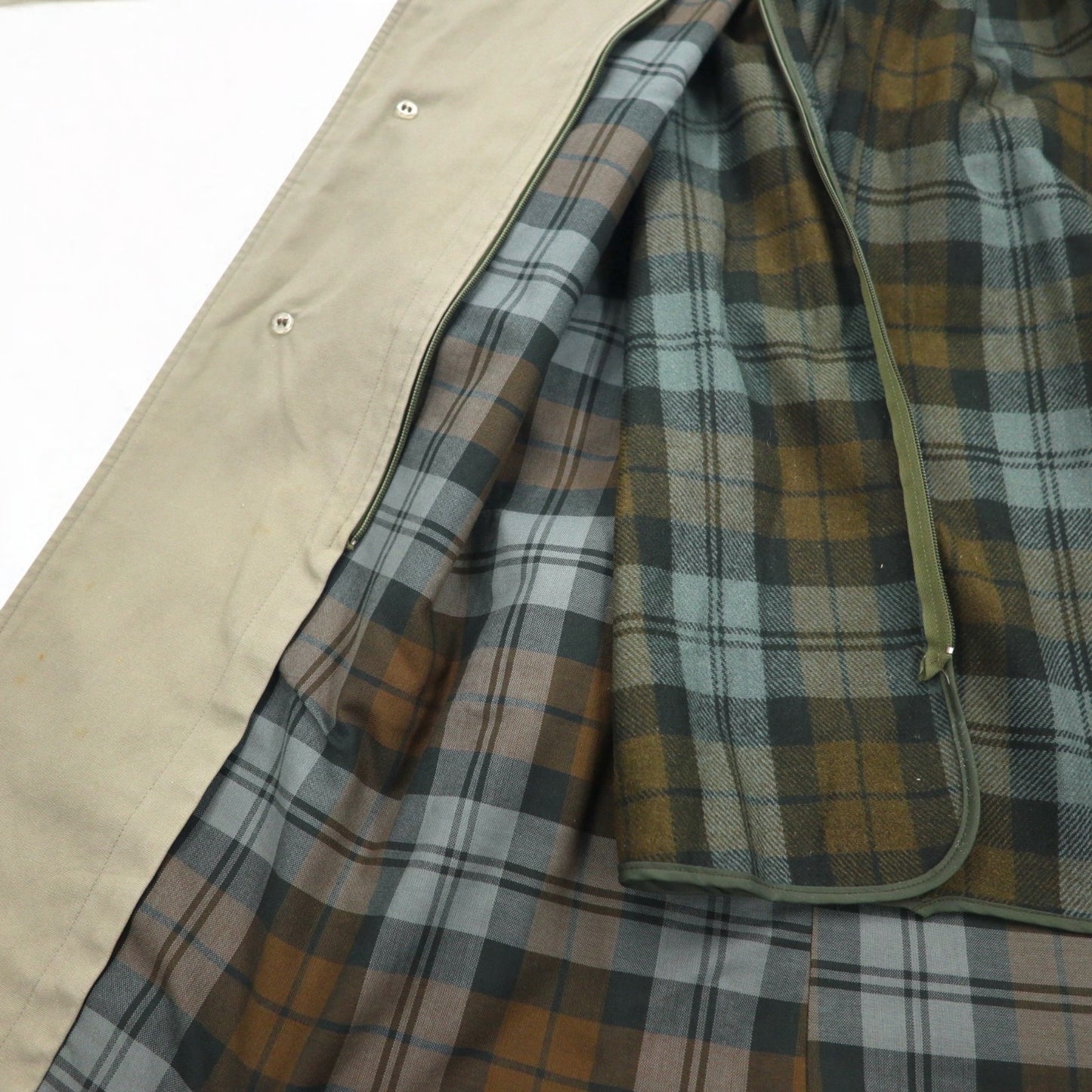 D'URBAN 80年代 ステンカラーコート トレンチコート M ベージュ ライナー着脱式 ベルト付き 日本製