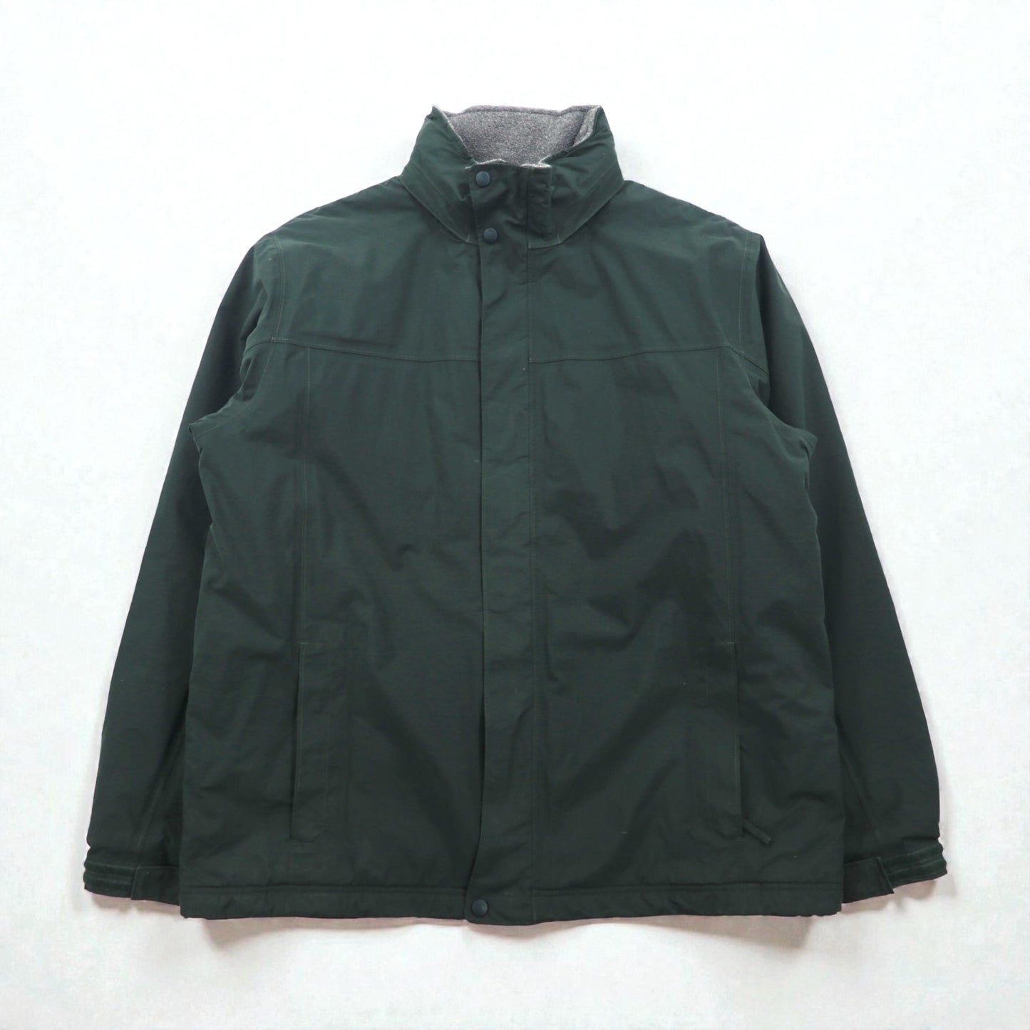 L.L.Bean 防水 マウンテンパーカー 中綿 フリースライナー XL グリーン Thinsulate フード収納 DCY5