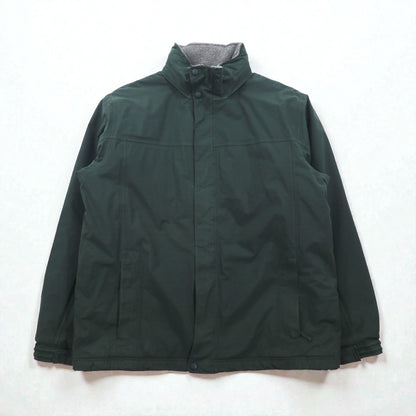 L.L.Bean 防水 マウンテンパーカー 中綿 フリースライナー XL グリーン Thinsulate フード収納 DCY5