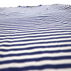 POLO RALPH LAUREN Striped T-shirt L Navy White Cotton Small Pony Embroidery