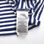 POLO RALPH LAUREN Striped T-shirt L Navy White Cotton Small Pony Embroidery