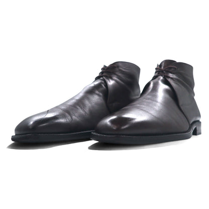 BURBERRY チャッカブーツ アンクルブーツ 27cm ブラウン レザー BU1520