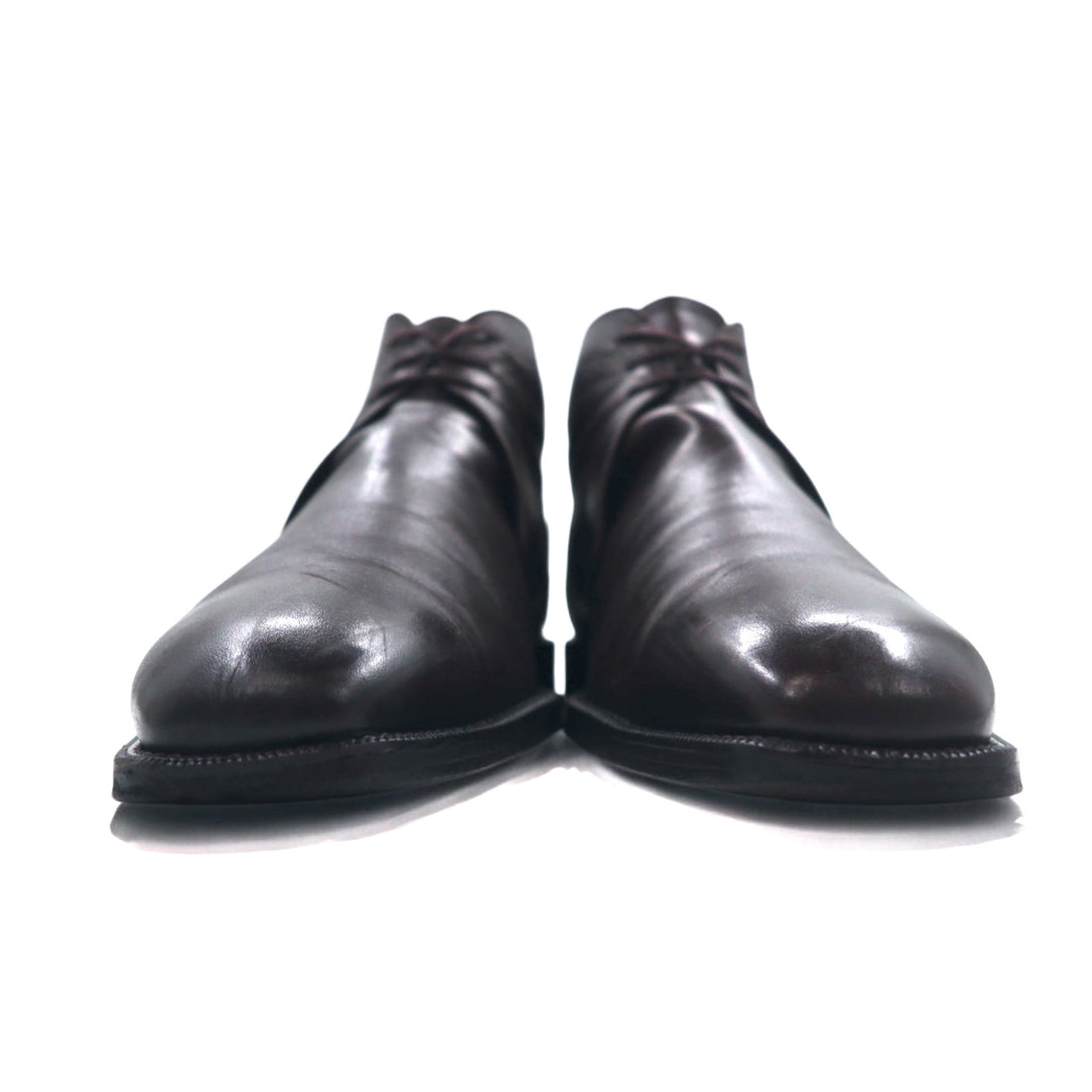 BURBERRY チャッカブーツ アンクルブーツ 27cm ブラウン レザー BU1520