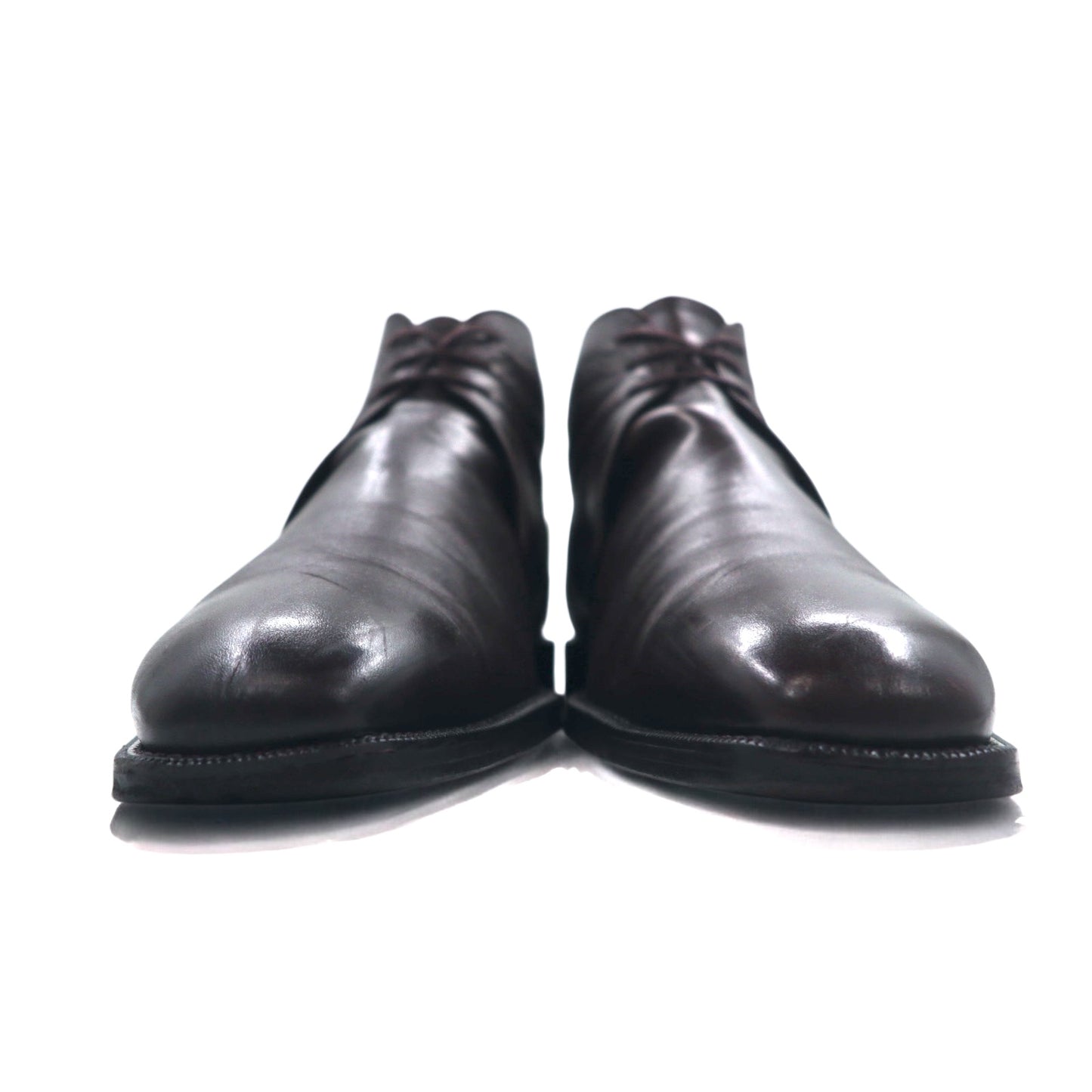 BURBERRY チャッカブーツ アンクルブーツ 27cm ブラウン レザー BU1520