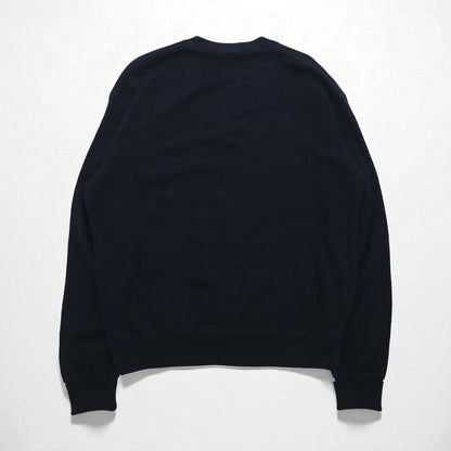 LACOSTE 80年代 スペイン製 Vネック アクリルニット セーター L ネイビー