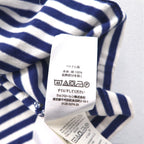 POLO RALPH LAUREN Striped T-shirt L Navy White Cotton Small Pony Embroidery
