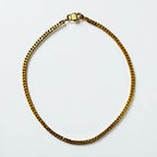 CELINE Vintage 2-Way Curb Chain Choker Necklace with Double Bracelet, Gold