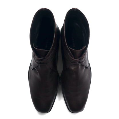 BURBERRY チャッカブーツ アンクルブーツ 27cm ブラウン レザー BU1520