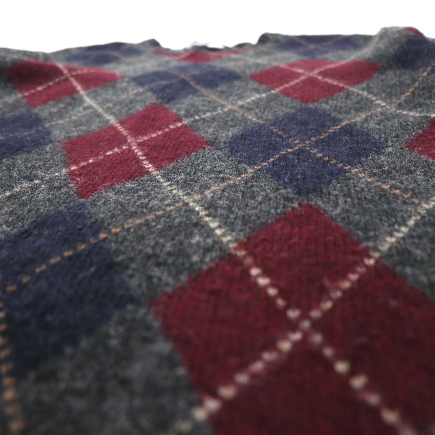 Polo Ralph Lauren 90年代 アーガイル ニット セーター 2XL グレー ウール クルーネック
