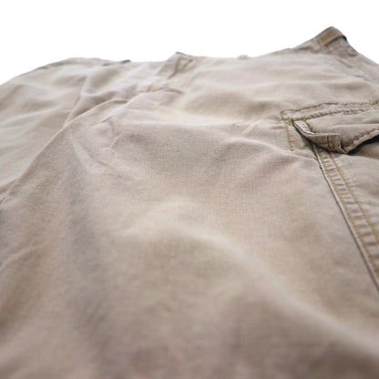 POLO JEANS CO. RALPH LAUREN 90年代 リップストップ カーゴショートパンツ ハーフパンツ L カーキ コットン