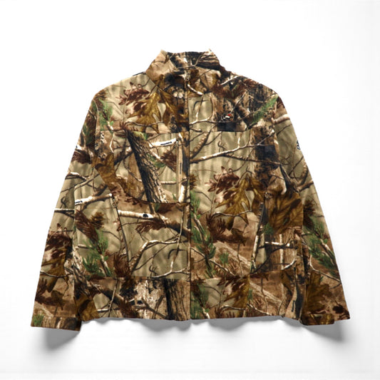 RED HEAD リアルツリーカモ フリースジャケット XL カーキ WINDPROOF 撥水 ジップアップ