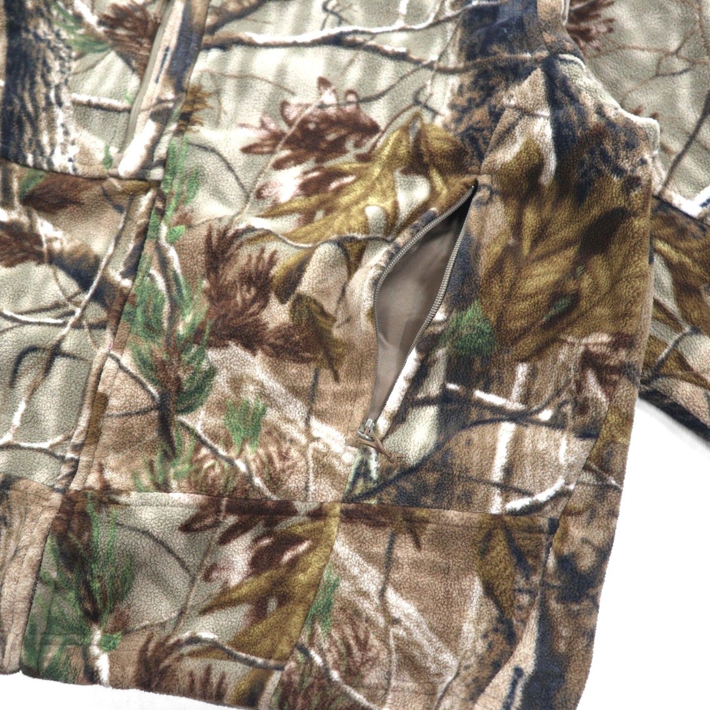 RED HEAD リアルツリーカモ フリースジャケット XL カーキ WINDPROOF 撥水 ジップアップ