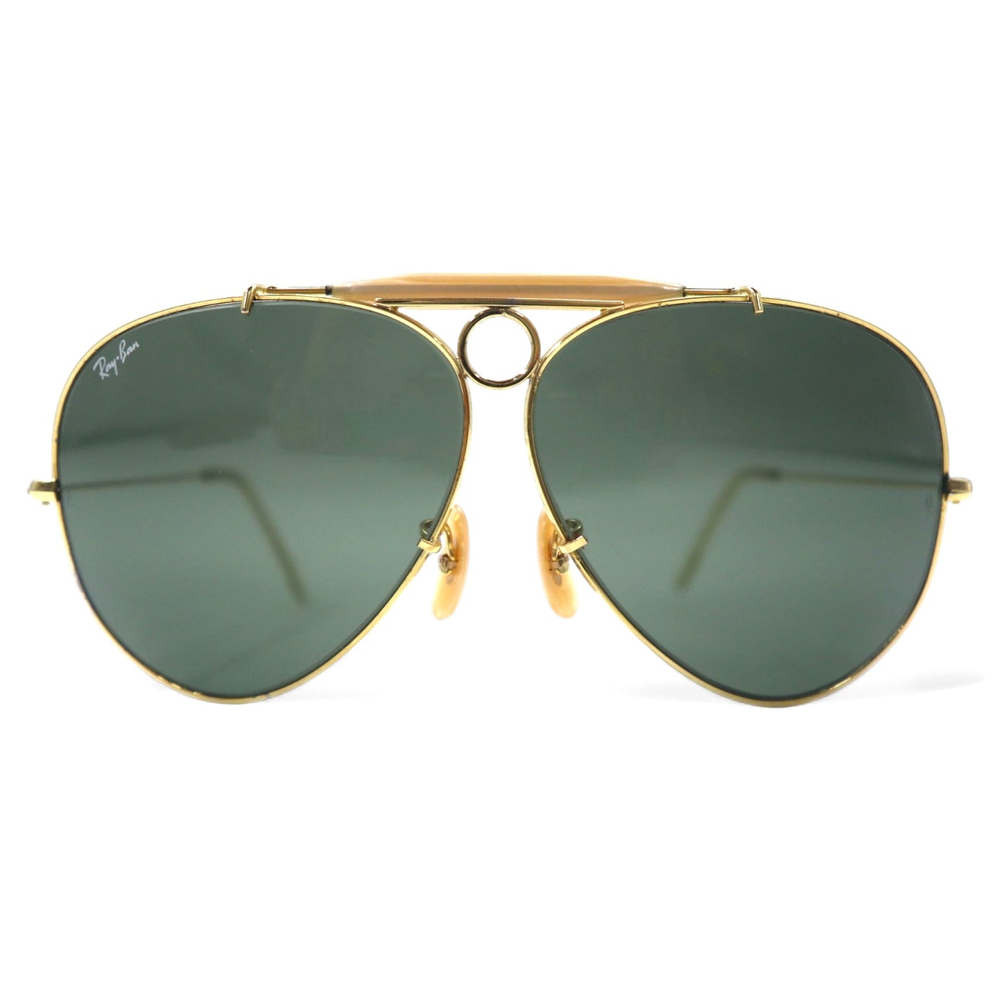 Ray-Ban USA Made Vintage Bausch & Lomb Aviator Sunglasses Gold Metal Double  Bridge B&L Bausch&Lomb Shooter SHOOTER – 日本然リトテ