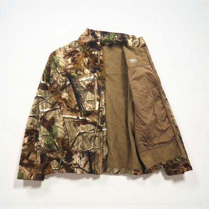 RED HEAD リアルツリーカモ フリースジャケット XL カーキ WINDPROOF 撥水 ジップアップ