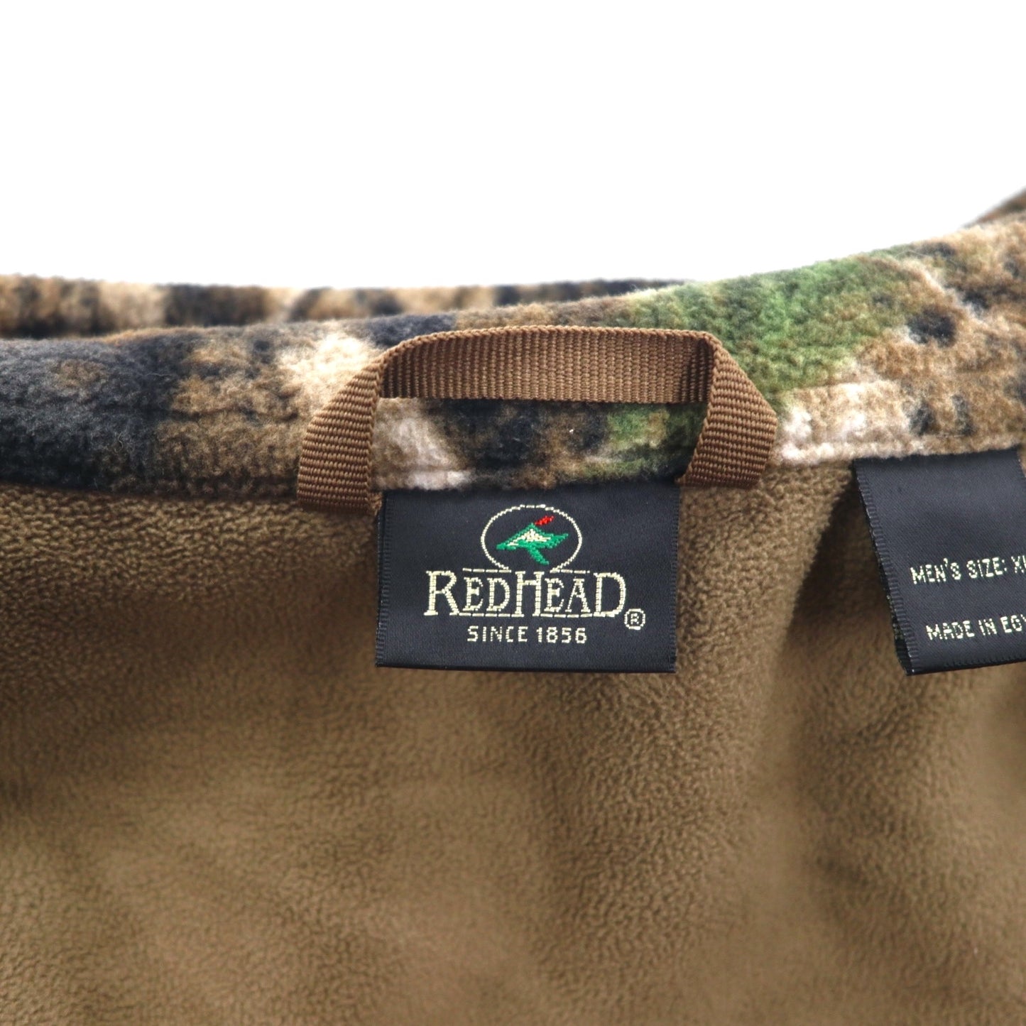 RED HEAD リアルツリーカモ フリースジャケット XL カーキ WINDPROOF 撥水 ジップアップ