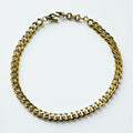 YVES SAINT LAURENT Vintage Curb Chain Necklace/Bracelet in Gold with S-Hooks