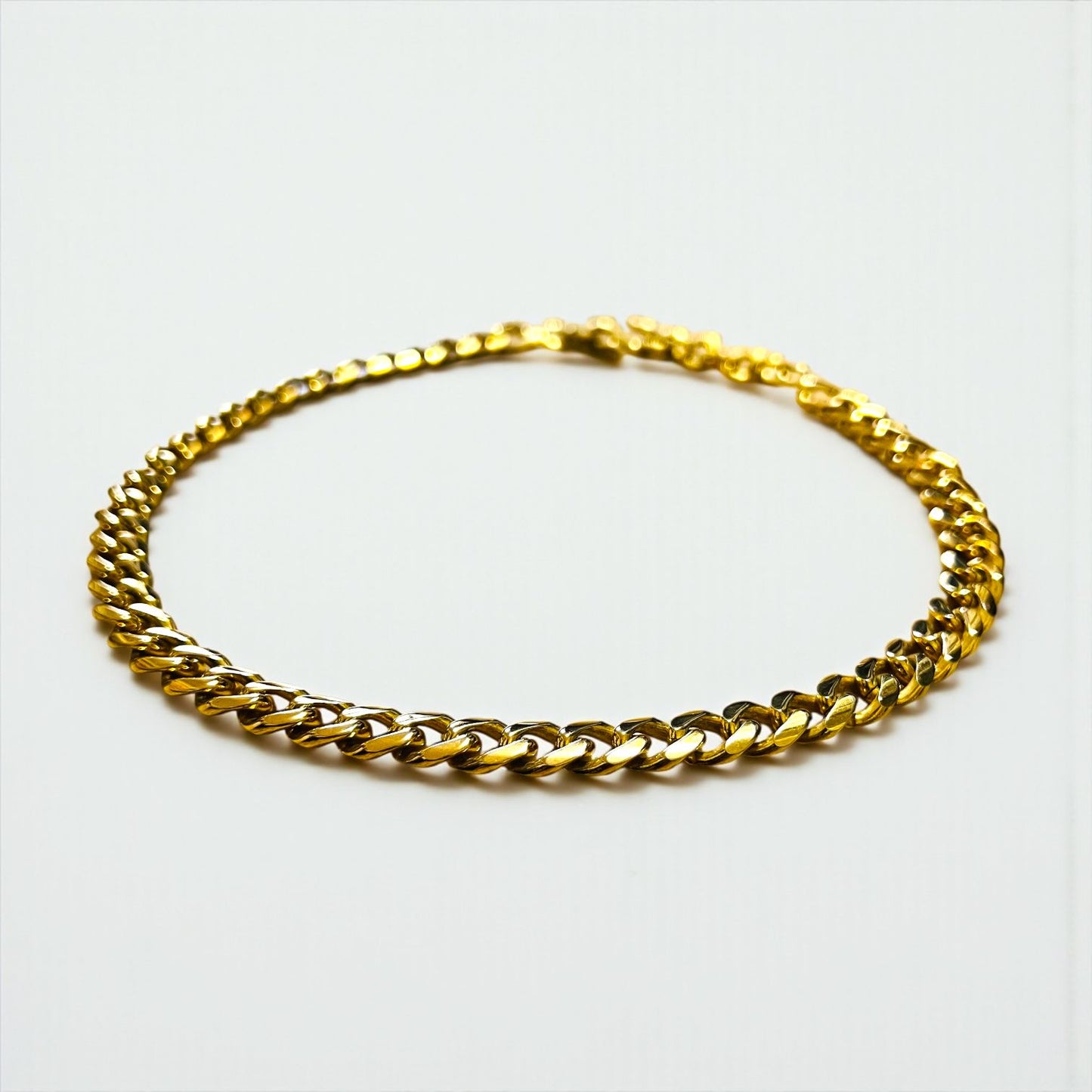 YVES SAINT LAURENT ヴィンテージ 喜平 カーブチェーン 2WAY ネックレス 2連 ブレスレット ゴールド YSL S字フック