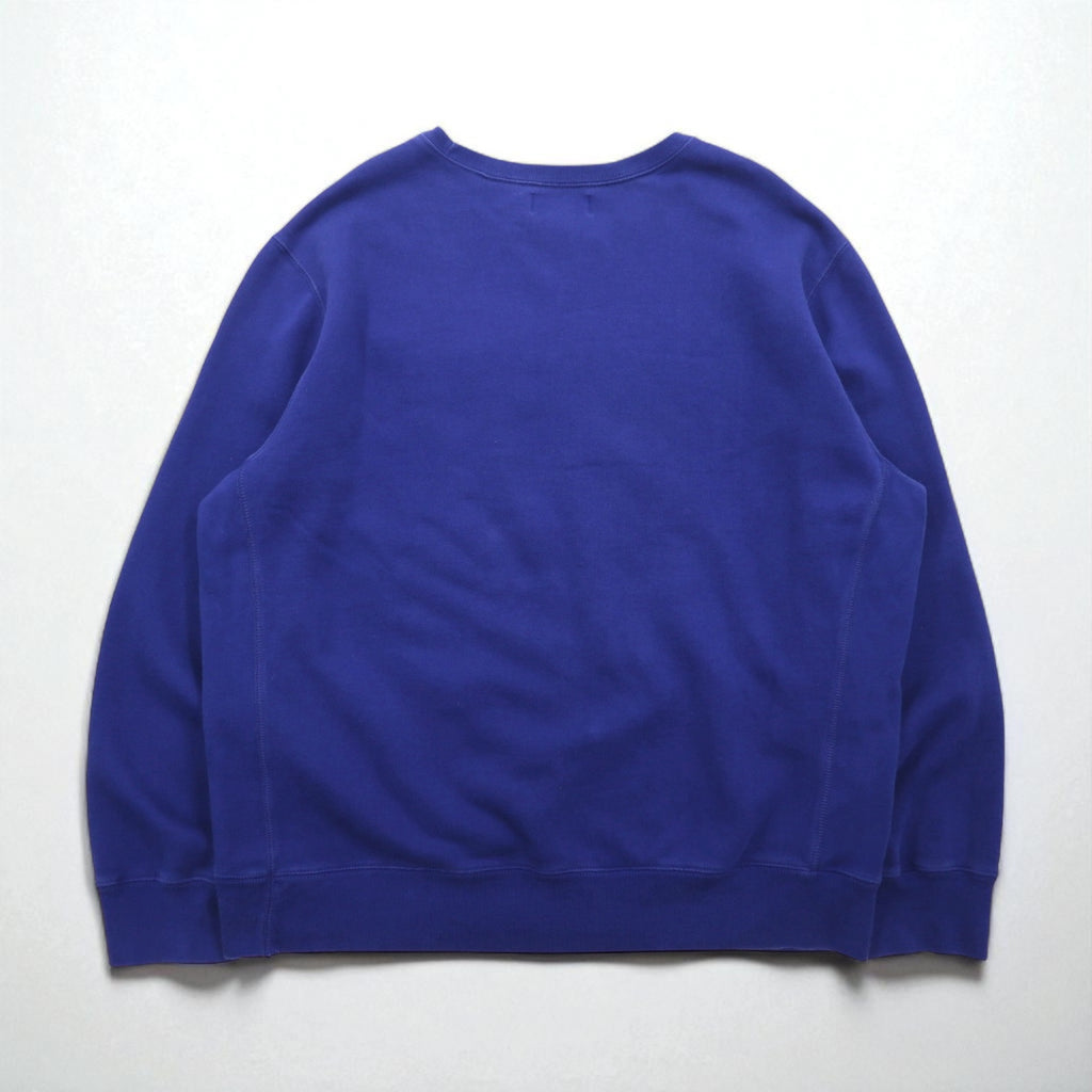 Ralph Lauren 90s Reverse Weave Sweatshirt, XL, Blue, with Small Pony Embroidery