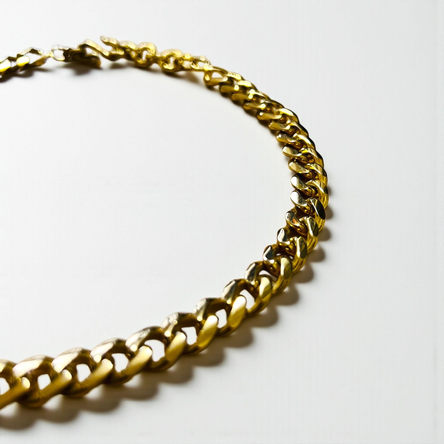 YVES SAINT LAURENT Vintage Curb Chain Necklace/Bracelet in Gold with S-Hooks