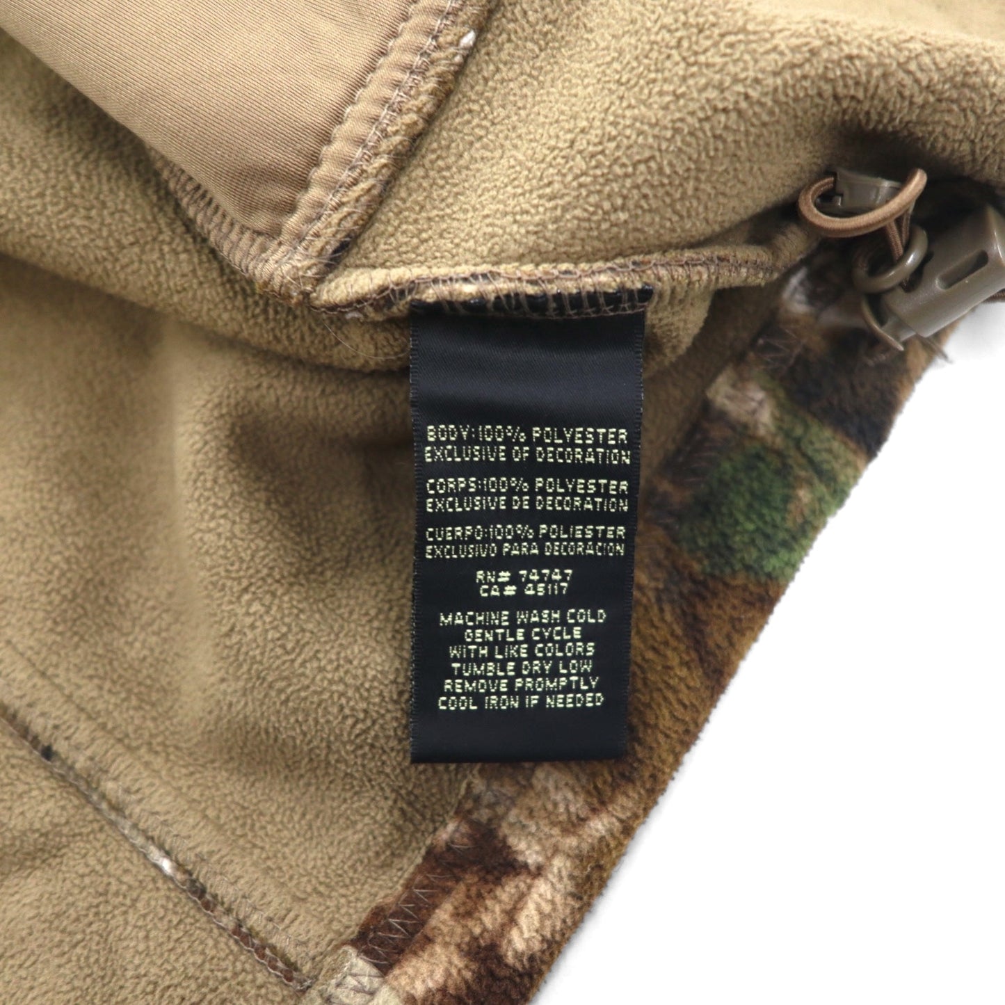 RED HEAD リアルツリーカモ フリースジャケット XL カーキ WINDPROOF 撥水 ジップアップ