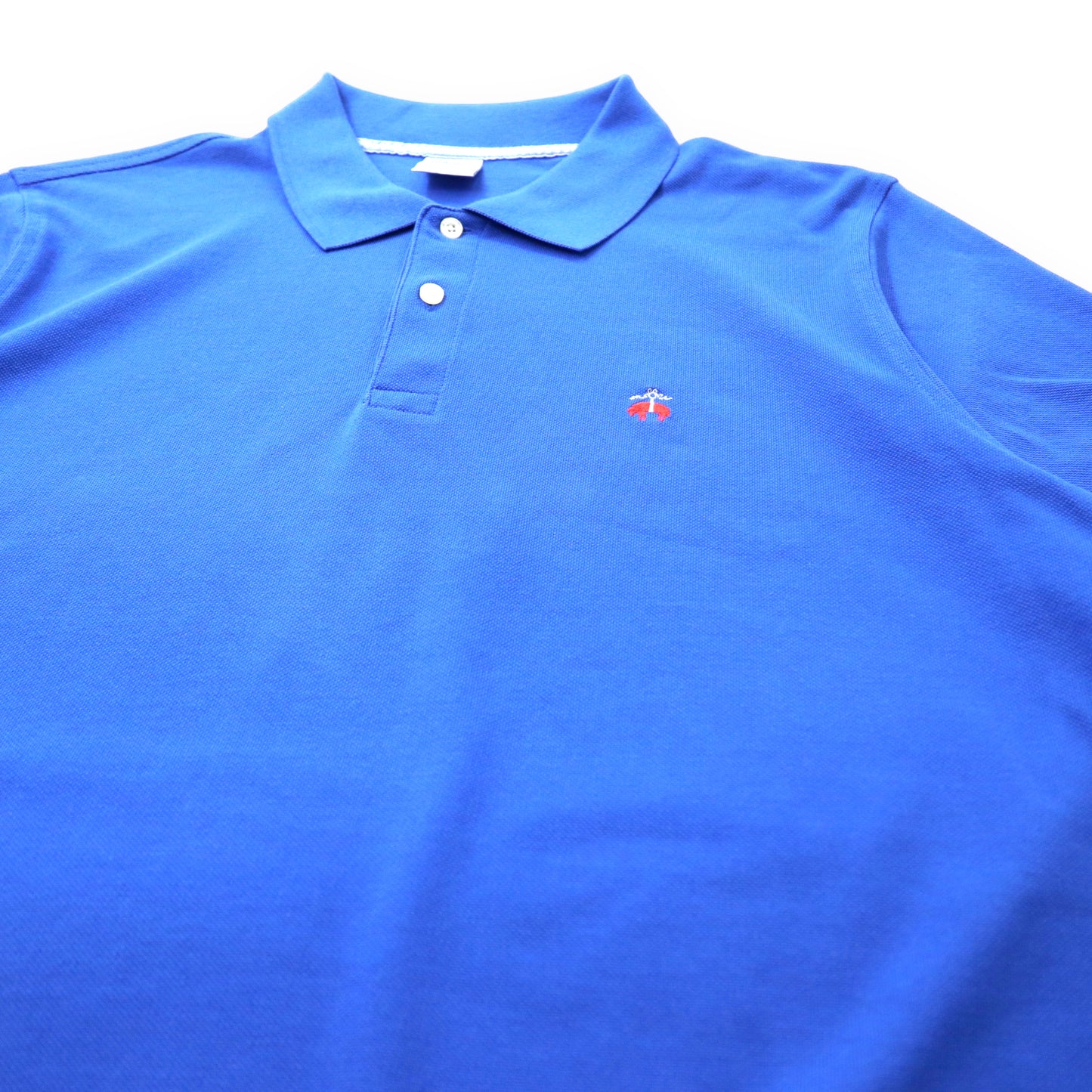 Brooks Brothers ポロシャツ XXL ブルー コットン ワンポイントロゴ刺繍 ビッグサイズ