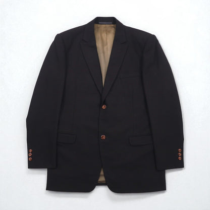 80s Japan Vintage 2-Piece Suits Ando 80s Japanese Made Suit Set, Size L, Brown Wool