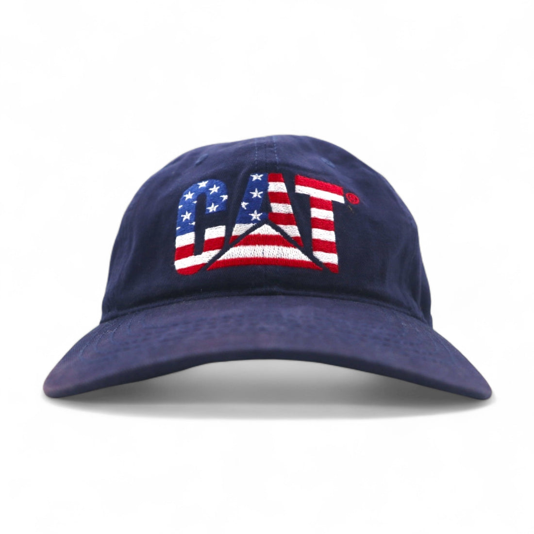 CAT American Company 6 Panel Cap FREE Belt Navy Cotton Stars and Stripes