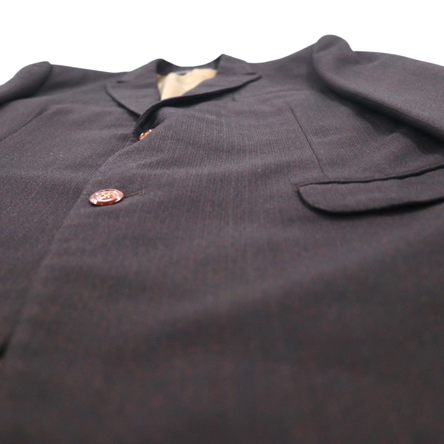 80s Japan Vintage 2-Piece Suits Ando 80s Japanese Made Suit Set, Size L, Brown Wool