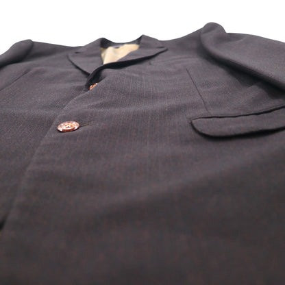 80s Japan Vintage 2-Piece Suits Ando 80s Japanese Made Suit Set, Size L, Brown Wool