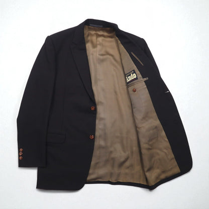 80s Japan Vintage 2-Piece Suits Ando 80s Japanese Made Suit Set, Size L, Brown Wool