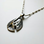 Vintage Silver Thunderbird Necklace, Indian Jewelry, Silver Necklace, Eagle, SILVER 925, Hopi Chain