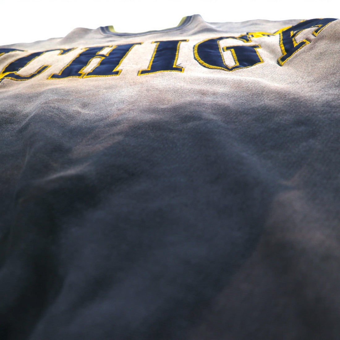 Made in the USA LEGENDS ATHLETIC Tie-dye College Sweatshirt L Bleached Fleece Lining MICHIGAN