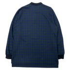 POLO GOLF RALPH LAUREN ブラックウォッチ 長袖ポロシャツ XL グリーン チェック コットン スモールポニー刺繍