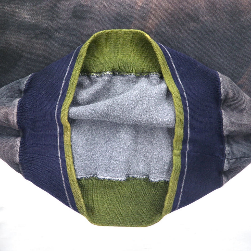 Made in the USA LEGENDS ATHLETIC Tie-dye College Sweatshirt L Bleached Fleece Lining MICHIGAN