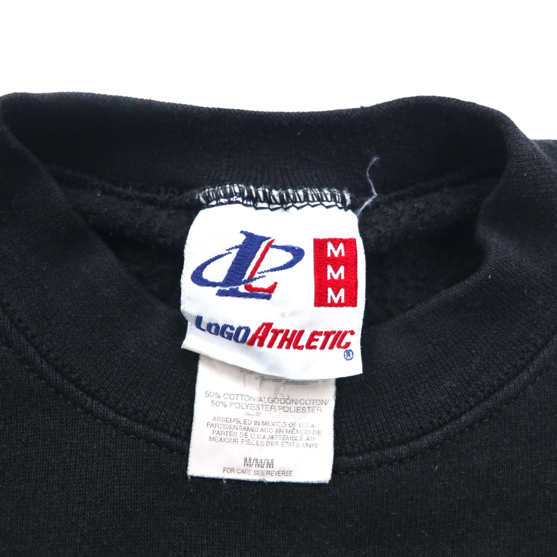 LOGO ATHLETIC 90s NFL Embroidered Sweatshirt M Black PITTSBURGH STEELERS Made in Mexico