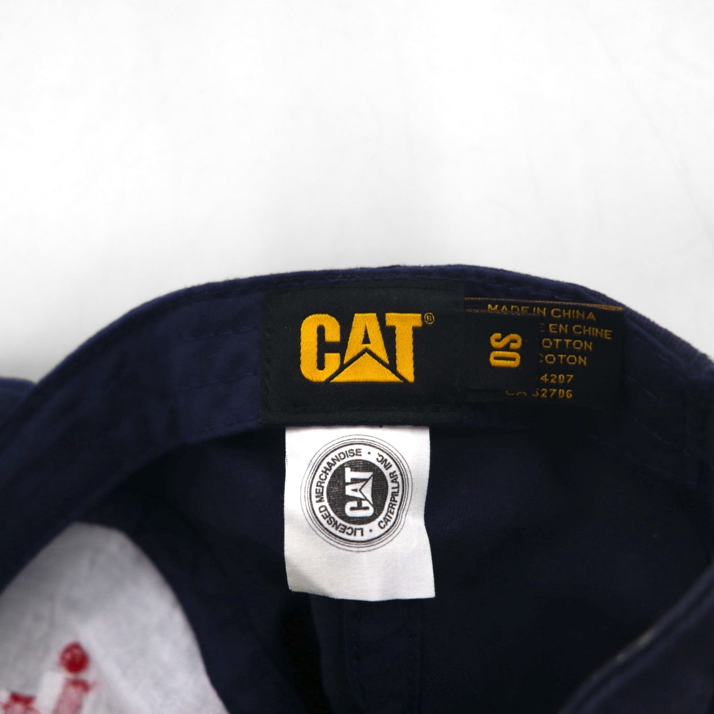 CAT アメリカ企業 6パネルキャップ FREE ベルト ネイビー コットン 星条旗