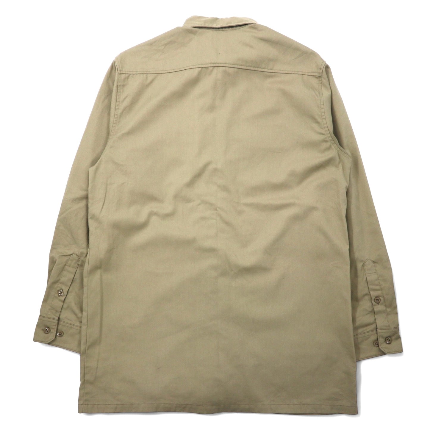 carhartt ツイル ワークシャツ L TALL ベージュ ポリエステル コットン S224 メキシコ製