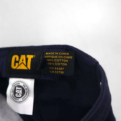 CAT アメリカ企業 6パネルキャップ FREE ベルト ネイビー コットン 星条旗