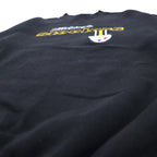 LOGO ATHLETIC 90s NFL Embroidered Sweatshirt M Black PITTSBURGH STEELERS Made in Mexico