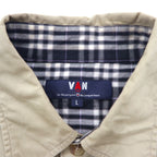 VAN -JAC- Work shirt L Beige Cotton Box silhouette