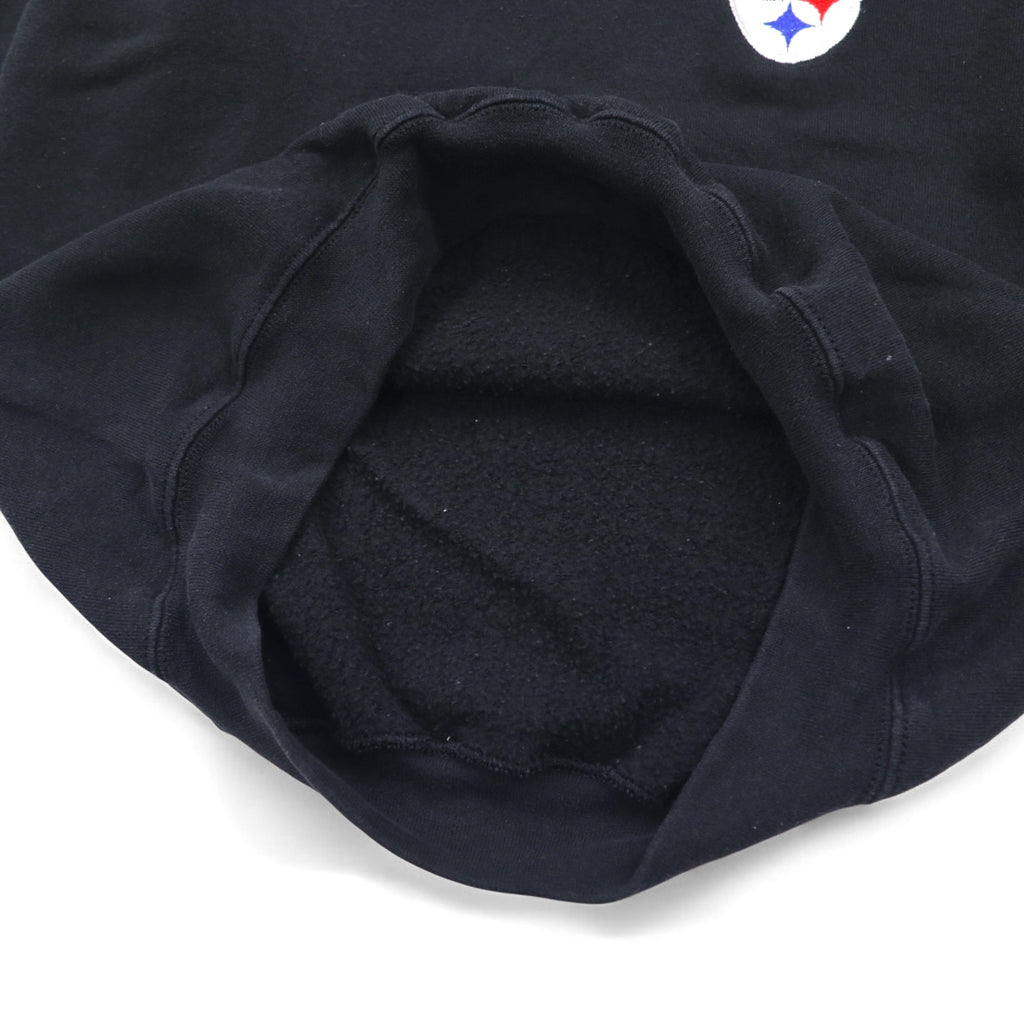 LOGO ATHLETIC 90s NFL Embroidered Sweatshirt M Black PITTSBURGH STEELERS Made in Mexico