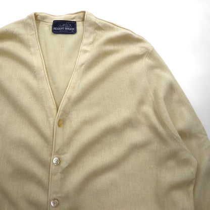 Arnold Palmer 70年代 USA製 アクリル ニット カーディガン L ホワイト アクリル ROBERT BRUCE