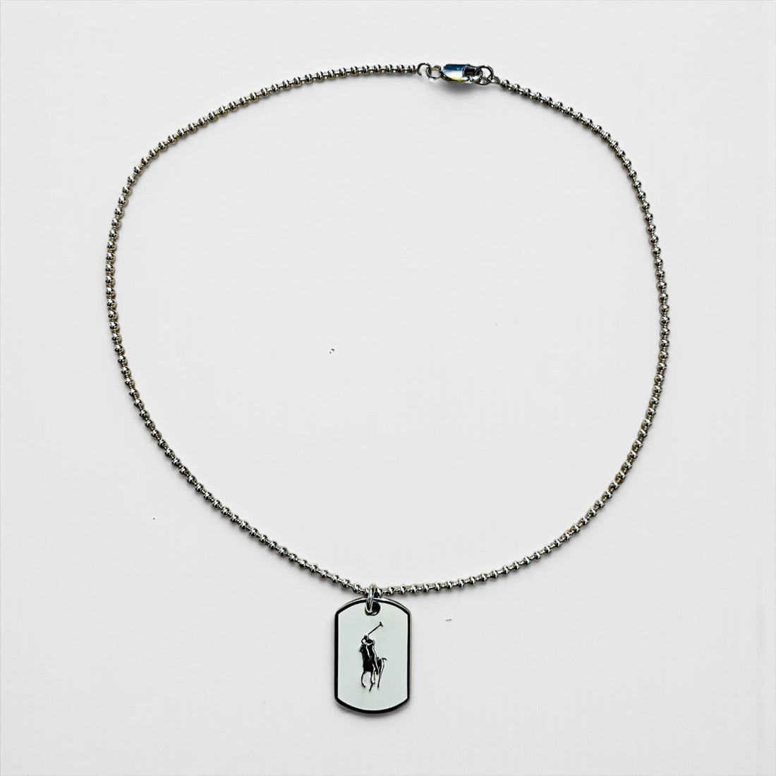 Ralph Lauren ドッグタグ ボールチェーン シルバー ネックレス SILVER 925 プレート ポニー