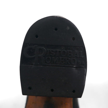 Vintage 90s Leather Cowboy Western Boots CRISTOBAL ROMERO カウボーイ ウエスタンブーツ 27.5cm ステッチ 刺繍 9622