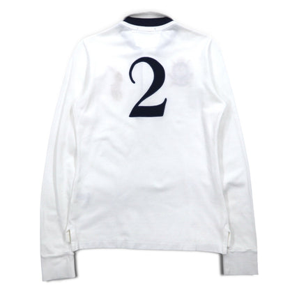 RALPH LAUREN ビッグポニー ラガーシャツ L ホワイト ナンバリング R.L COUNTRY RIDERS & JOCKEY CLUB