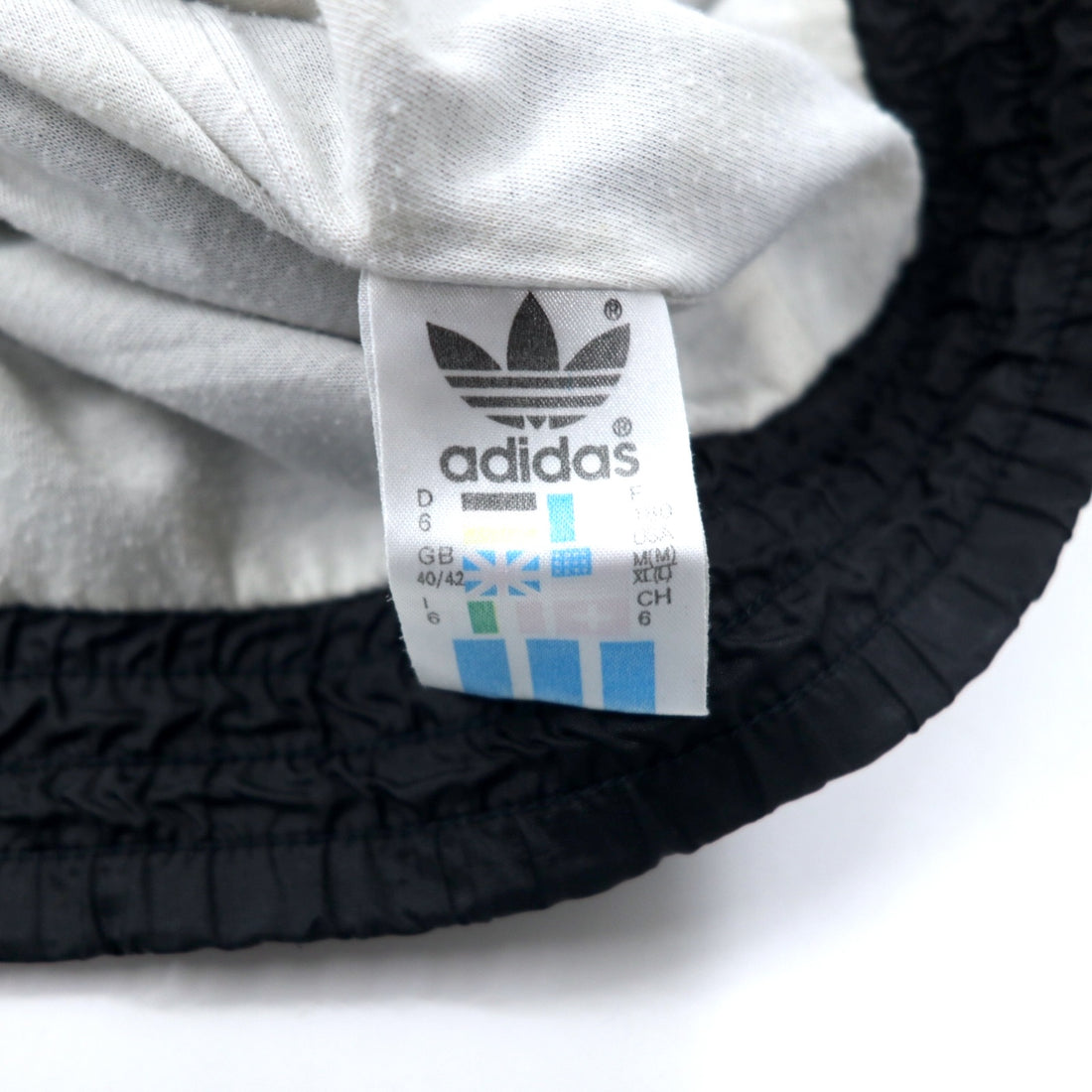adidas 90's Nylon Jacket Windbreaker F180 Black Trefoil Logo Silver Tag Big Size
