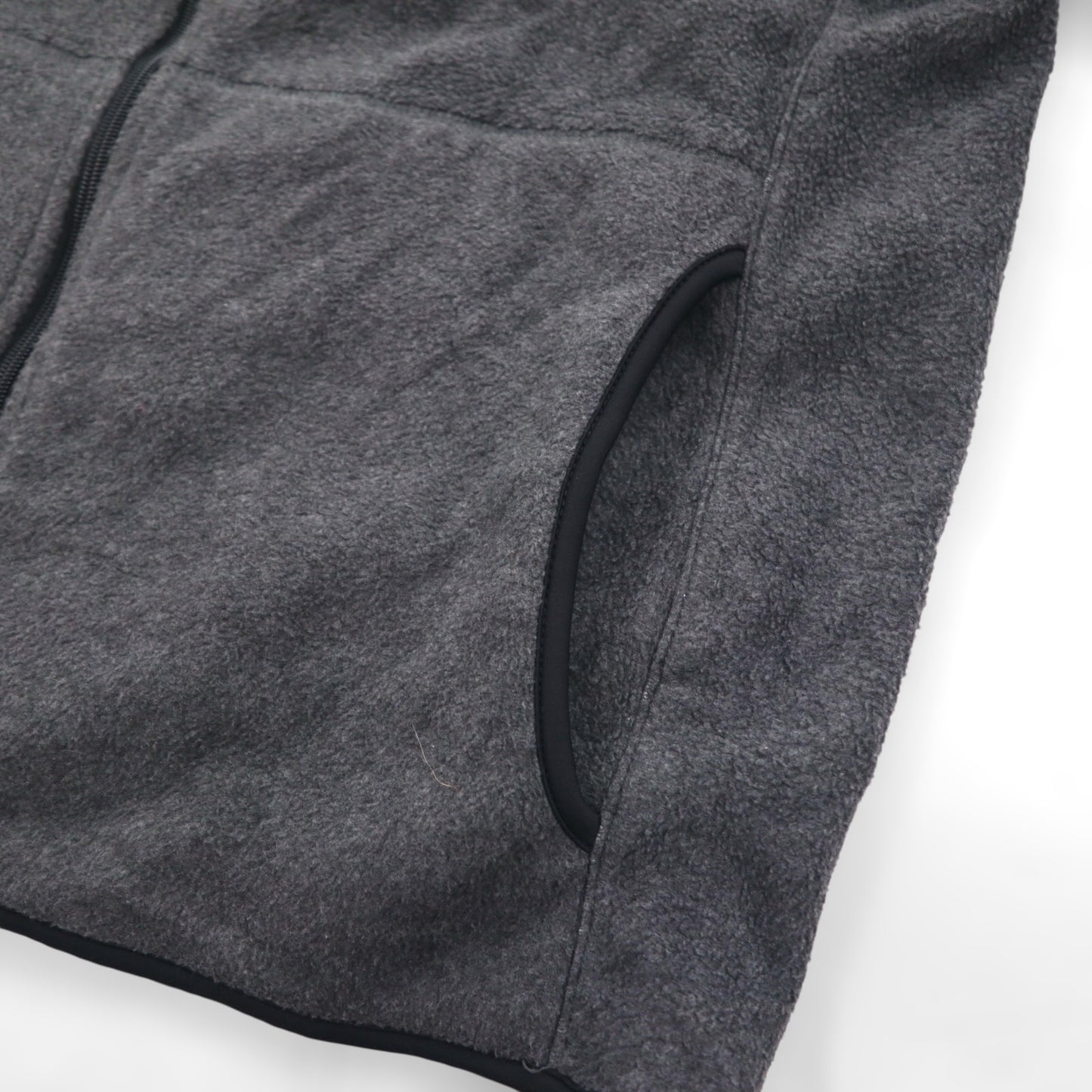 NAUTICA フルジップ フリースジャケット XL グレー ドローコード